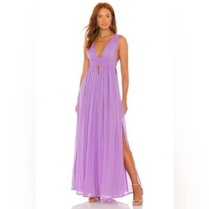Indah Anjeli violet maxi dress